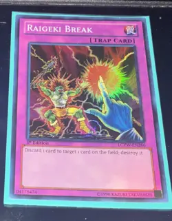 Yugioh Raigeki Break LCYW-EN286 Super Rare 1st Edition NM Card - Image 1