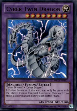 Cyber Twin Dragon Unl Ed Ultra Rare SDCR-EN037 Yu-Gi-Oh! - Image 1