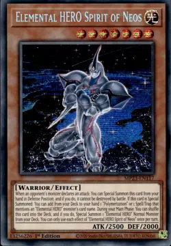 Elemental HERO Spirit Of Neos - Prismatic Secret Rare MP23-EN117 - NM - YuGiOh - Image 1