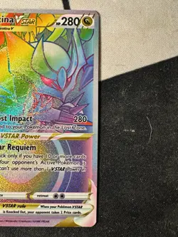Pokemon TCG Giratina VSTAR 201/196 Secret Rainbow Rare, Lost Origin NM - Image 3