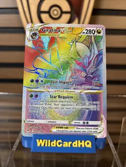Pokemon Giratina VSTAR TCG 201/196 Lost Origin Secret Rare Rainbow Card - Image 1