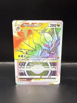 Pokemon TCG Giratina VSTAR Rainbow Rare 201/196 Lost Origin NM/M - Image 3