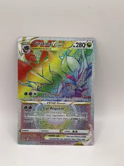 Pokemon Giratina VSTAR 201/196 Lost Origin Secret Rare Rainbow Never Played Mint - Image 1