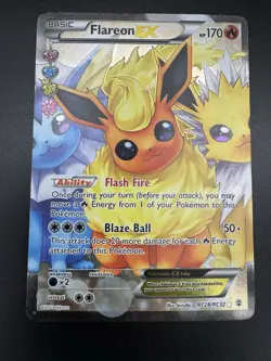Flareon EX Full Art RC28-32 Pokemon Generations: Radiant Collection Holo 2016 - Image 3