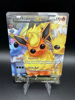 Flareon EX (Full Art) RC28-32 Pokemon Generations: Radiant Collection Holo - Image 1