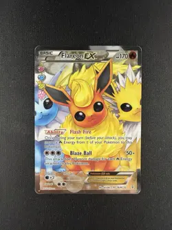 Pokemon Flareon EX Full Art Holo Card RC28-32 Generations Radiant Collection - Image 1