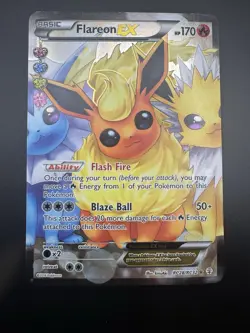 Flareon EX Full Art RC28-32 Pokemon Generations: Radiant Collection Holo 2016 - Image 3