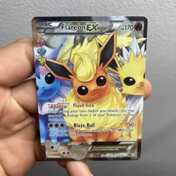 Pokemon Card Flareon EX Full Art RC28-32 Generations Radiant Collection Holo 🔥 - Image 1