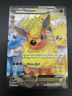 Flareon EX (Full Art) RC28-32 Pokemon Generations: Radiant Collection Holo - Image 3