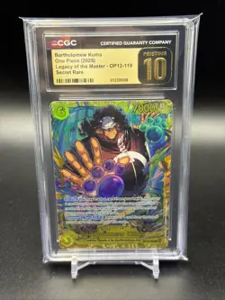 2025 ONE PIECE LEGACY OF THE MASTER BARTHOLOMEW KUMA OP12-119 CGC Pristine 10 - Image 1