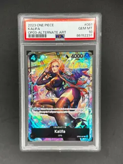 Kalifa OP03-081 One Piece Pillars of Strength Alt Art PSA 10 Gem Mint - Image 1