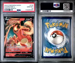 Pokemon TCG Crown Zenith 2023 Charizard v Holo Card PSA 10 Mint #018/159 - Image 3