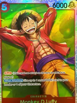 • Monkey.D.Luffy • ST21-014 SR Starter Deck EX Gear 5 Holo One Piece TCG NM - Image 2