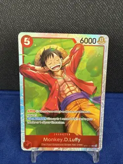 Monkey D Luffy ST21-014 SR Starter Deck EX: Gear 5 Foil One Piece TCG NM - Image 1