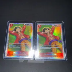 (2) Monkey.D.Luffy ST21-014 - One Piece TCG Starter Deck EX: Gear 5 SR Foil NM - Image 1