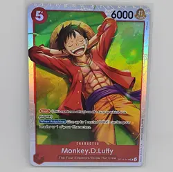 Monkey D Luffy ST21-014 SR Starter Deck EX: Gear 5 Foil One Piece TCG NM - Image 1