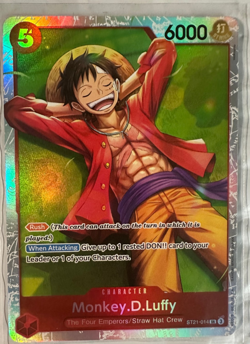 Monkey.D.Luffy ST21-014 - One Piece TCG Starter Deck EX: Gear 5 SR Foil NM - Image 1