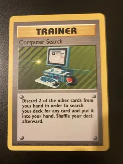 Computer Search 71/102 Rare Base Set Pokemon Card WOTC 1999 - Image 1
