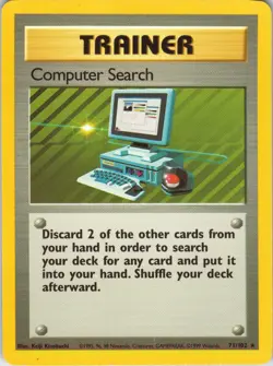 Computer Search - Pokemon TCG Base Set 71/102 Rare MP - Image 1