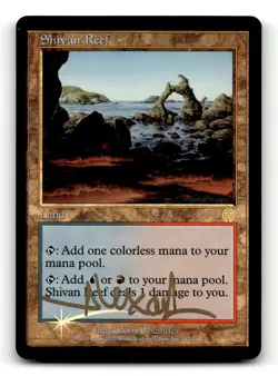 Shivan Reef [Apocalypse] Foil (Artist Signed) - Scan (LB-041) - Image 1