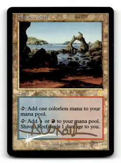 Shivan Reef [Apocalypse] Foil (Artist Signed) - Scan (LB-043) - Image 1