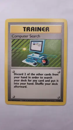 Computer Search 71/102 Rare Base Set Pokemon Card WOTC 1999 - Image 1