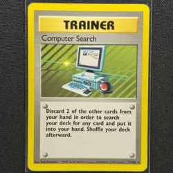 Computer Search - 71/102 - Rare - Base Set - Pokemon Card - LP - Image 1