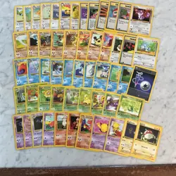 Pokemon Card Lot 1999 WOTC 55 Different Cards All 1st Edition Or Uncommon NM - Image 1