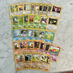 Pokemon Card Lot 1999 WOTC 35 Different Cards All 1st Edition Or Uncommon NM - Image 1