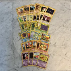 Pokemon Card Lot 1999 WOTC 35 Different Cards All 1st Edition Or Uncommon NM - Image 1
