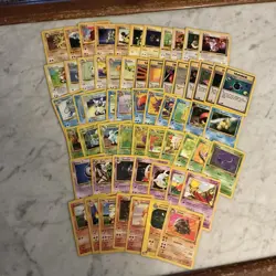 Pokemon Card Lot 1999 WOTC 60 Different Cards All 1st Edition Or Uncommon NM - Image 1