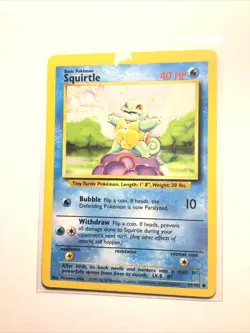 SQUIRTLE - 63/102 - Base Set - Pokemon Card - DMG - Image 1