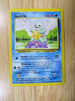 Pokemon TCG - Squirtle 63/102 Base set Common LP - Image 1