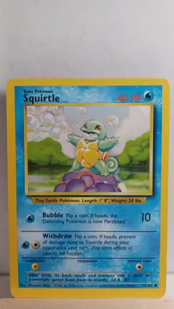 Squirtle [HP] - Pokemon TCG Base Set 63/102 [Common] - Image 1