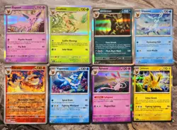 Eeveelutions Complete Prismatic Evolutions Holo/rev Pokemon Cards Bundle - NM+ - Image 1
