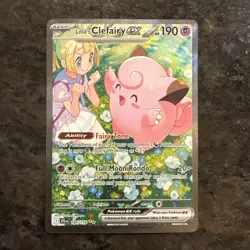 Pokemon TCG Lillie's Clefairy EX Sir 184/159 Journey Together Card - Image 1