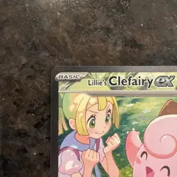 Pokemon TCG Lillie's Clefairy EX Sir 184/159 Journey Together Card - Image 3