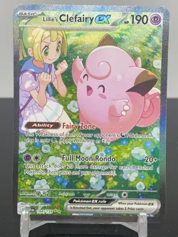 Lillie’s Clefairy EX - 184/159 - SIR - Journey Together - Pokemon Card - Image 1