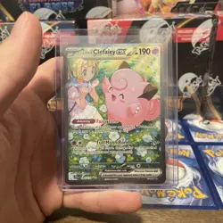 Lillie's Clefairy EX 184/159 SV09 Journey Together SIR Pokemon TCG Card NM - Image 1