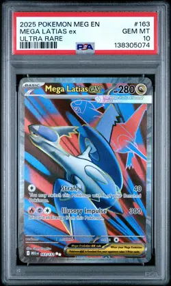 2025 POKEMON MEG EN-MEGA EVOLUTION ULTRA RARE #163 MEGA LATIAS EX PSA 10 - Image 1