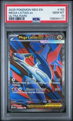 Mega Latias EX *PSA 10* Ultra Rare *Mega Evolution* #163 * Pokemon - Image 1