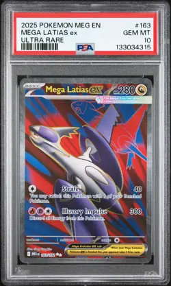 2025 POKEMON MEG EN-MEGA EVOLUTION ULTRA RARE #163 MEGA LATIAS EX PSA 10 - Image 1
