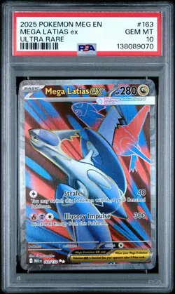 2025 POKEMON MEG EN-MEGA EVOLUTION ULTRA RARE #163 MEGA LATIAS EX PSA 10 - Image 1