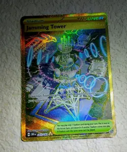Jamming Tower 243/182 Sv10: Hyper Rare Gold Destined Rivals Pokemon TCG NM/MINT - Image 3