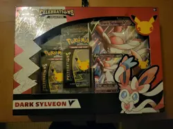 Pokemon TCG 25th Anniversary Celebrations Dark Sylveon V Collection Box | Sealed - Image 1