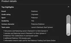 Pokemon TCG Celebrations - Dark Sylveon V Collection Box 820650809392 - Image 5