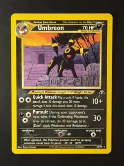 Pokemon TCG Umbreon Neo Discovery Card 32/75 - Image 1