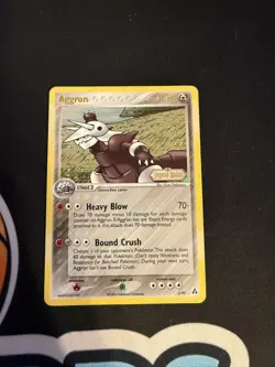 Aggron | Pokemon TCG Card | Reverse Holo | Legend Maker Stamped | 2/92 | DMG - Image 1