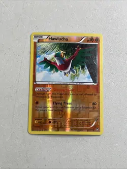 Pokemon TCG 2014 Furious Fists Trading Card -- Hawlucha 63/111 Reverse Holo Foil - Image 1