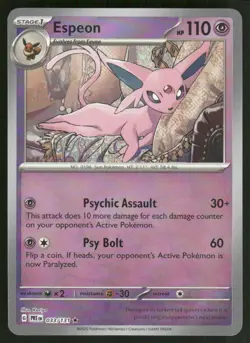Pokemon Cards Espeon 033/131 Prismatic Evolutions POKEBALL Rare NM - Image 1